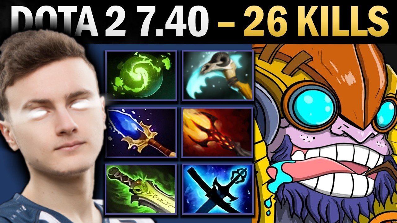 Tinker Pro Mid with 26 Kills and Refresher Orb - Dota Gameplay