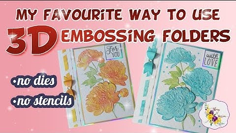 AMAZING 3D embossing technique using Crafter