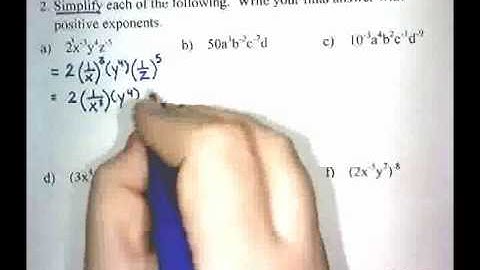 Negative Exponents - Part 2 - Examples