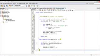 ALGORITMA SELECTION SORT DI JAVA NETBEANS