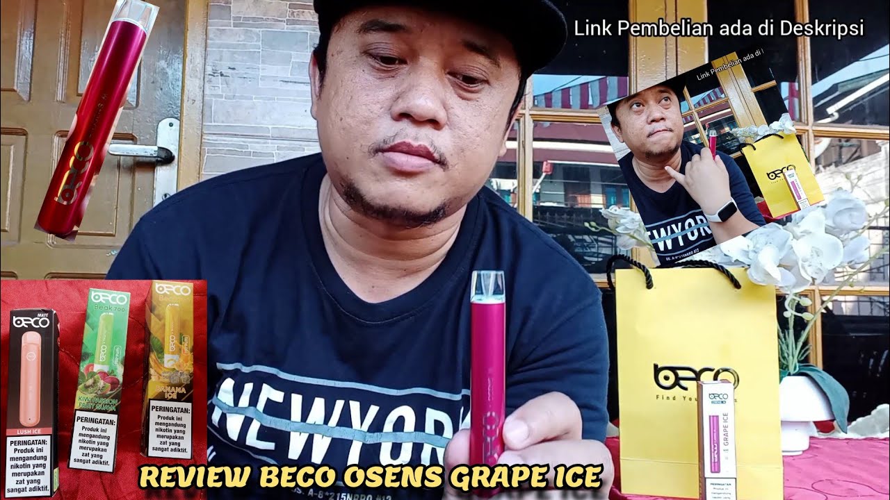 REVIEW VAPE/POD BECO OSENS RASA GRAPE ICE