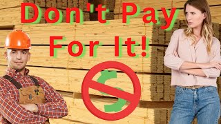 DON'T BUY LUMBER - Do This Instead!