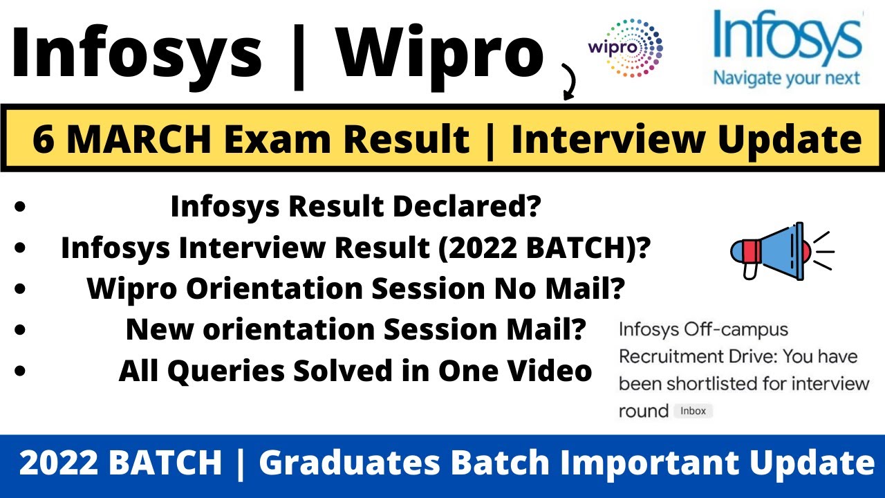 Infosys 6 March Result Declared Infosys 2022 batch Interview Result ...