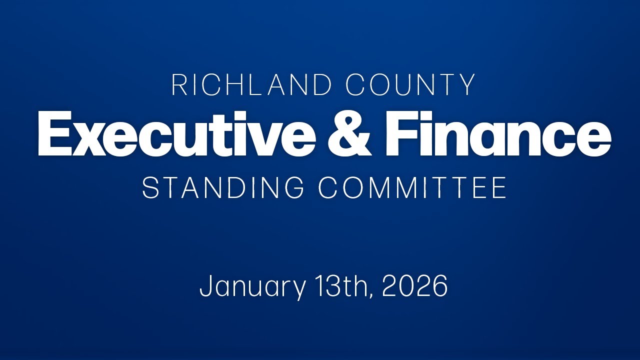Executive & Finance Standing Committee - 2026/01/13