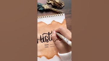 Unique Front Page Idea: History 📝 #shorts #frontpage #nhuandaocalligraphy #satisfying