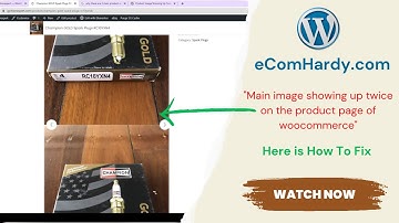 How to fix main image showing up twice on the product page of woocommerce