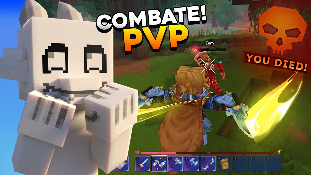 ASI es COMBATIR CON OTROS EN HYTALE