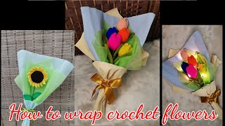 Bouquet Paper Wrapper: Crochet pattern