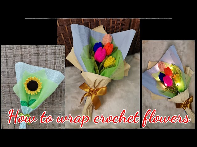 Bouquet Paper Wrapper: Crochet pattern