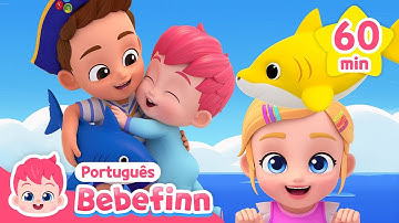 Mix - Canção de Bebê Tubarão🦈 | + Completo | Bebefinn em Português - Canções Infantis