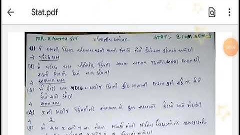 B. Com Sem - 3 Stat MCQ