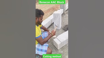 Renacon AAC Block cutting method. #aacblock #buildingmaterial #construction #home #aac