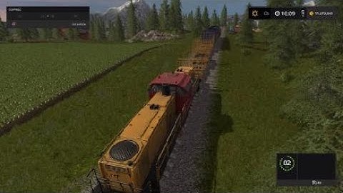 Farming Simulator 2017 train crash