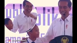 Jokowi Dibuat Kekeh karena Jawaban Anak SMP yang Doakan Dirinya Menang di Pilpres 2019