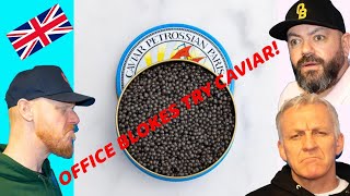 British Blokes Try Caviar | Office Blokes Try!!