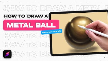 How to Draw a Metal Ball | Drawing Bullets with Procreate on iPad