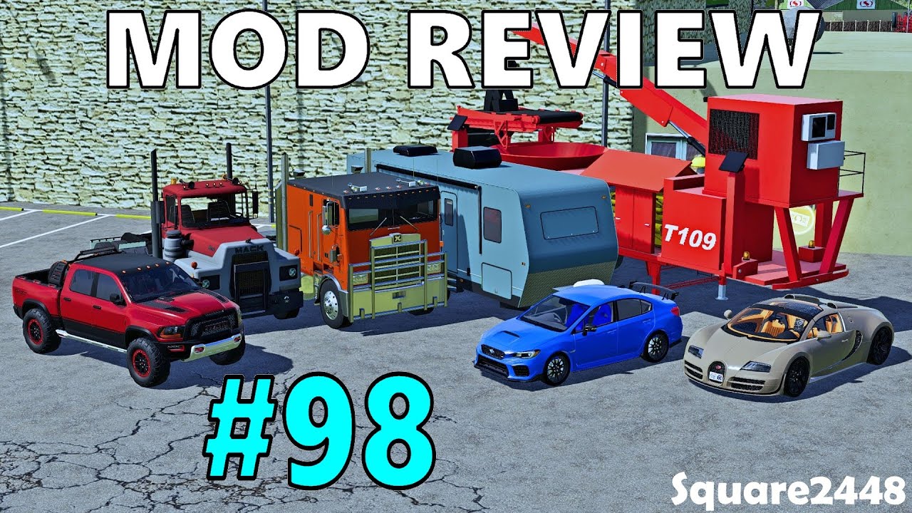 Farming Simulator 19 Mod Review #98 Toy Hauler, TLX9000, Tractors, Chipper & More!
