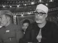 Rare video clip of Qari Abdul Basit and Sheikh Mahmoud Khalil Al Hussary together in a Quranic Event