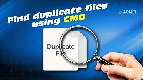 How to find specific duplicate files using cmd