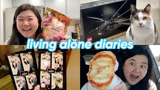 living alone diaries in the bay area (trying local spots, youtube event, taking care of the cats)