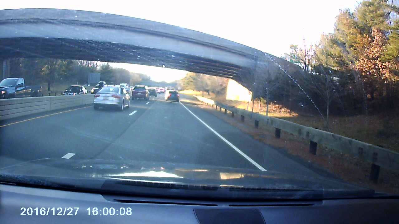 Dash Cam Rear End Multi-Car Collision - YouTube
