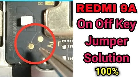 mi redmi 9a power key jumper ways|| redmi 9a on off key jumper solution