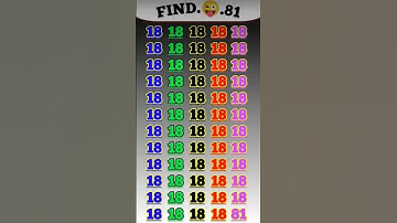 find the odd number 81 #education #puzzle #quiz #find #ढूंढो #iqtest #gkquestion #iq #easypuzzles