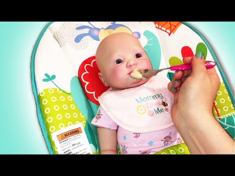 feeding doll baby