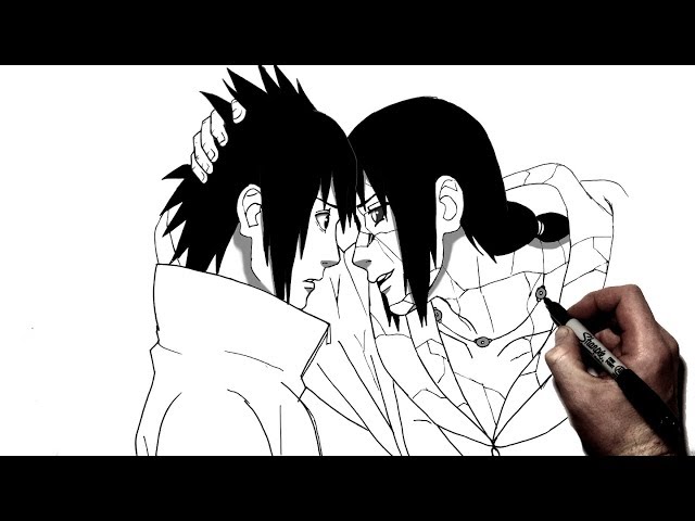 Drawing to Itachi Uchiha, The martyr — Steemit