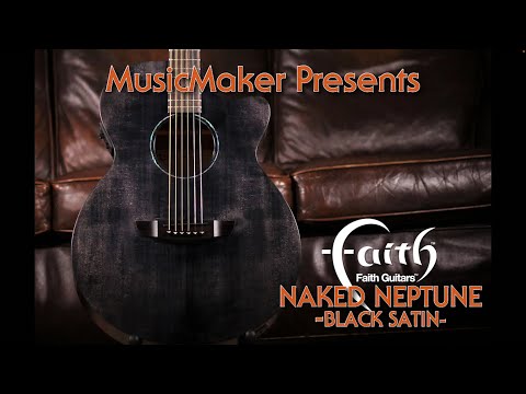 MusicMaker Presents - FAITH NAKED NEPTUNE ELECTRO BLACK SATIN FKNEBK @FaithGuitars