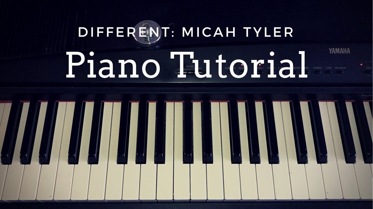 Different - Micah Tyler (piano tutorial) by Kimberly Rose - YouTube