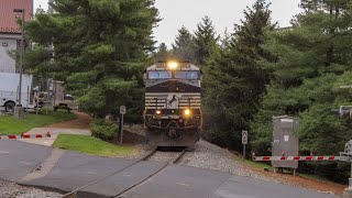 Chasing NS 42K through Harrisonburg, VA with a SD70ACE T4 credit as a manned helper
