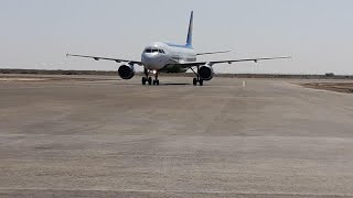 Сегодня в новом аэропорту Муйнак совершил пробную посадку самолет Аэробус А-320.