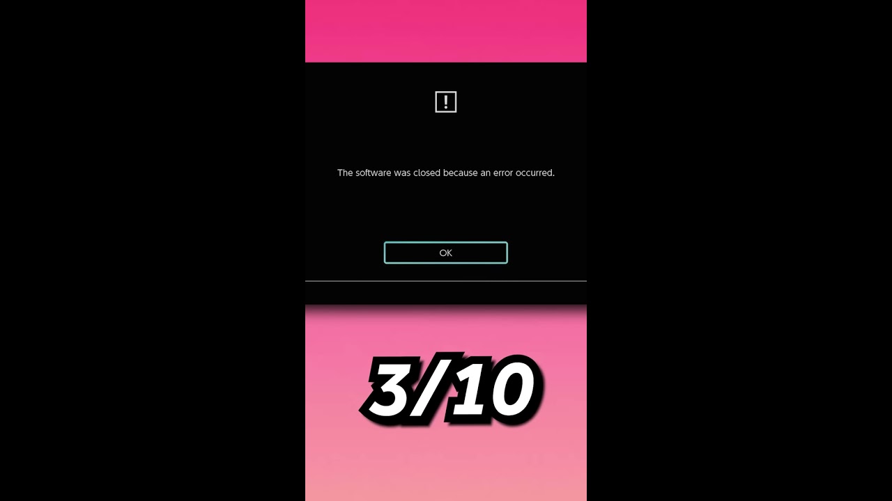 The SCARIEST Nintendo Switch Errors 