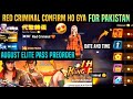 Free Fire Red Criminal Date | August Elite Pass | Next Weapon Royale Skin For Pakistan Server