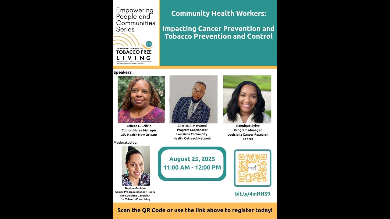 Community Health Workers:  Impacting Cancer Prevention and Tobacco Prevention and Control