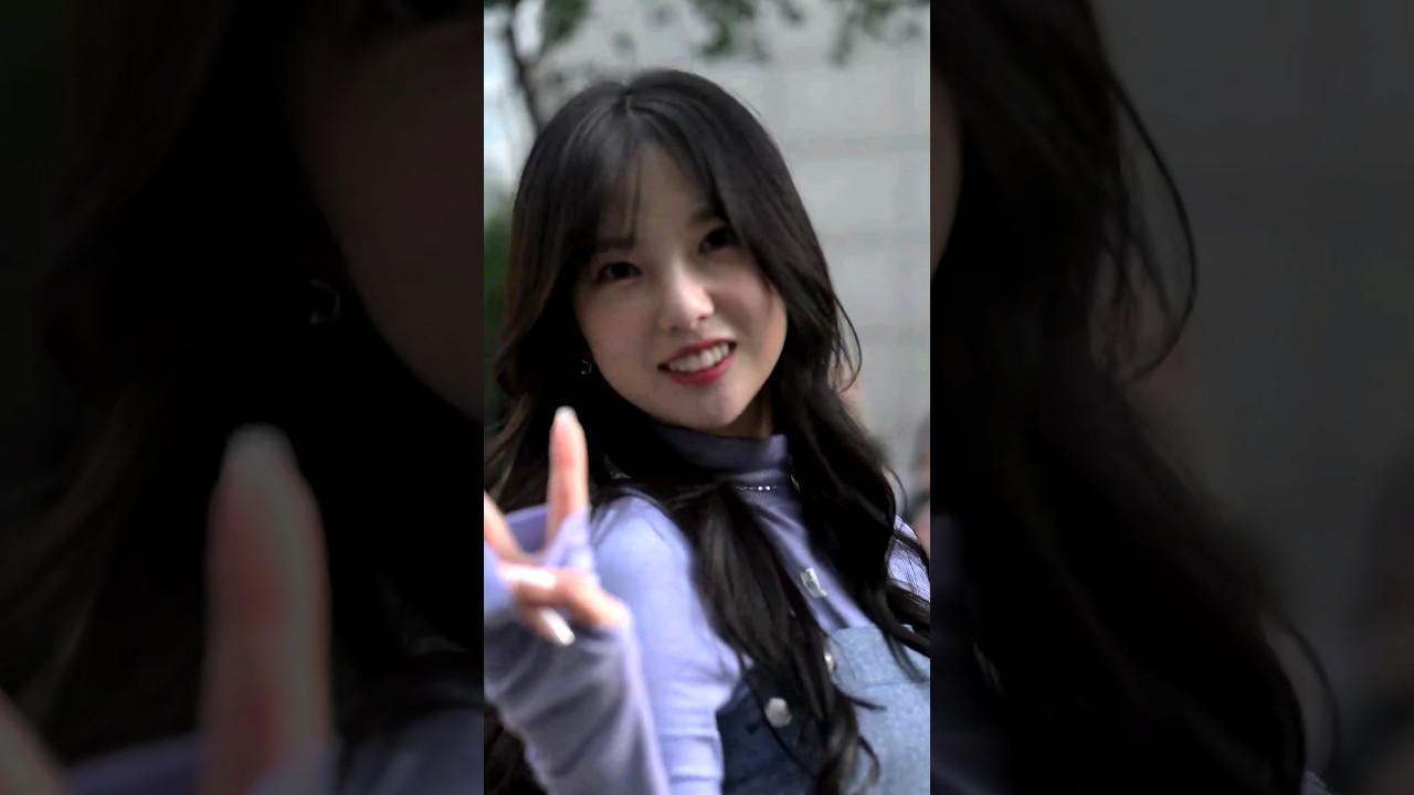 Cutie Yujin on the way to KBS Music Bank [231013] 