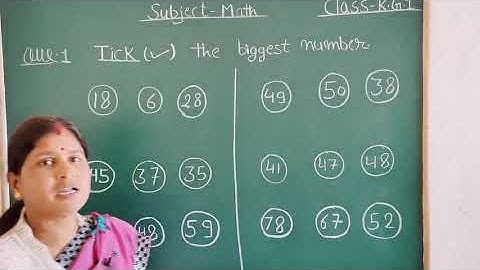 L.K.G | Mathematics | Tick the biggest number #smallestnumber #spandanacademy #spandan