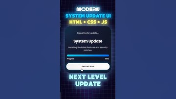 Creating a Futuristic System Update Screen in CSS ⚙️✨
