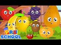 Ten Little Fruits Jumping On The Bed | Fruits Song For Kids | Learn Fruits | Nursery Rhymes