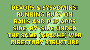 Running Ruby on Rails and PHP apps side-by-side under the same (Apache) web directory structure