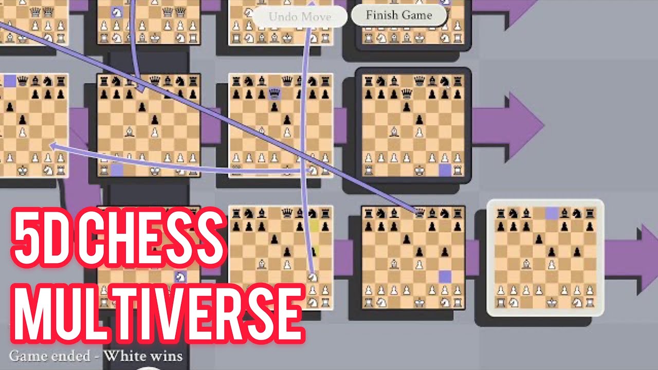 Como jogar 5D Chess with Multiverse Time Travel (Xadrez 5D) 