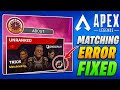 Apex legends matchmaking problem today | Apex legends server down today | Apex legends matchmaking