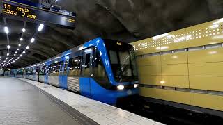 Fridhemsplan to Alvik, SL metro / Tunnelbanan Stockholm, Sweden