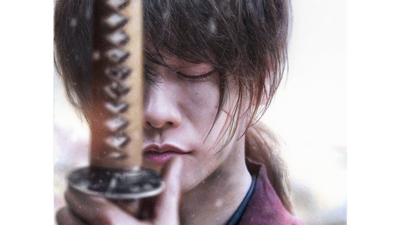 佐藤健　色鉛筆画「るろうに剣心」/ Colored Pencil Drawing