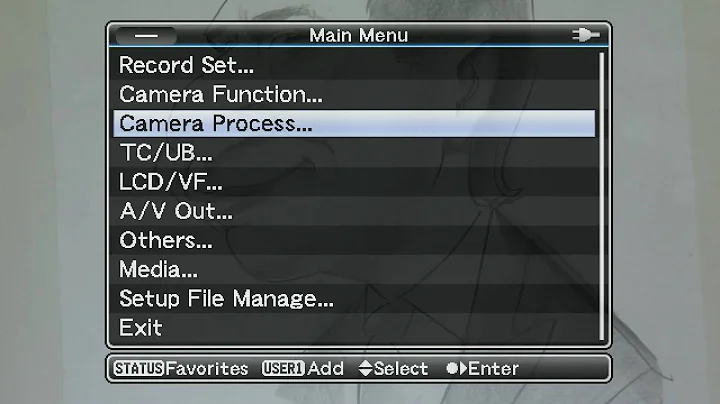 Film project setup using the GY-HM790