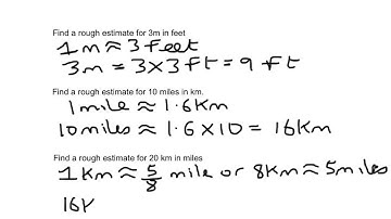 Year 7: Converting between metric and imperial units