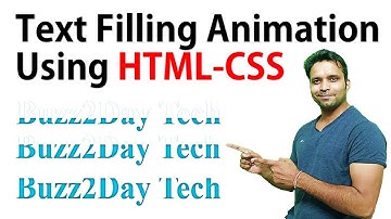 Text Filling Animation using HTML, CSS | for Beginners