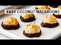 Coconut macaroons  easy almost healthy coconut cookies