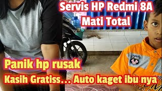 Kasih Surprise Gratis Servis HP Redmi 8A Rusak... Customer auto kaget#TeksoVlog